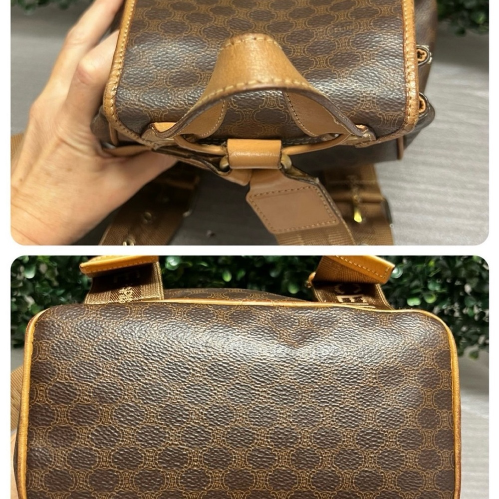 Celine Tan and Brown Backpack with Luxurious Design (SMALL) - Picture 4 of 13